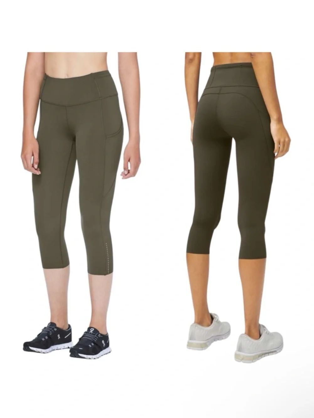 LULULEMON Fast and Free High Rise Pocket Crop Leggings 19” 10